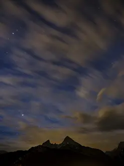 Bavaria Mountain Range Europe Prints: Summit of the Watzmann by night