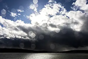 Shining Sunbeam Prints: Sun Rays Break Through Clouds Print