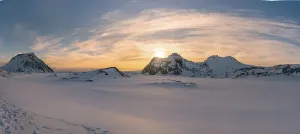 Katla Glacier Sunset Panorama Print