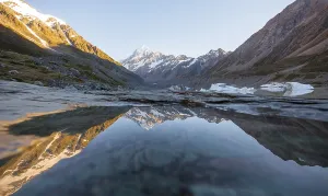 Hooker Lake Reflection Prints: Sunrise, reflection in Hooker Lake