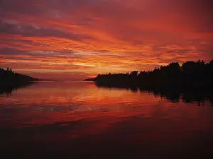 Nordic Evening Atmosphere Prints: Sunset