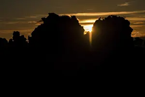 Myvatn Landscape Photography Prints: Sunset, backlight, lava formations