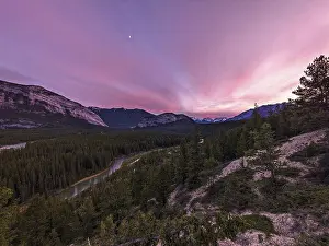 Framed Print : Sunset Banff, Canada Print Framed Print : Sunset Banff, Canada Print