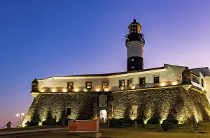 Brazilian Tourist Attraction Prints: Sunset at the Barra lighthouse
