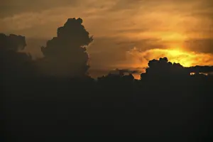 Sunset In The Desert Prints: Sunset, clouds