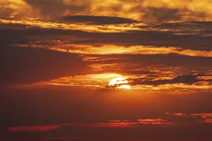 Cloudy Sky Europe Prints: Sunset with Cloudy Sky Germany
