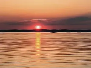Deserted Evening Scene Prints: Sunset, motion blur