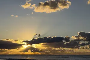 Images Dated 2nd October 2024: Sunset over the North Sea Print, Bloemendaal aan Zee