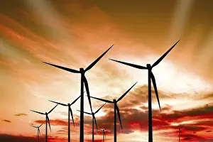 Alternative Energy Solutions Prints: Sunset Power