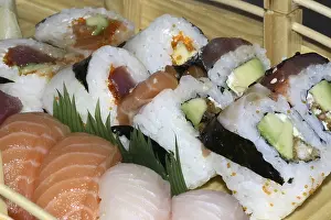 Gourmet Seafood Dish Prints: Sushi