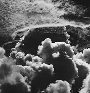 Weather Forecast Images Prints: SW image, dramatic cloudscape with (cumulus) clouds