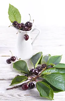Stone Fruit Nutrition Prints: Sweet cherry