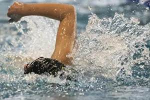 Female Swimmer Prints: Swimmer, crawl arm pull, Stuttgart, Germany