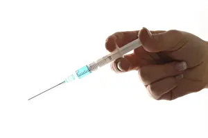 Virus Infection Prevention Prints: Syringe