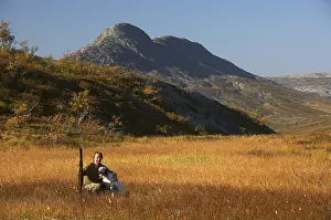Human And Nature Connection Prints: Taking a break from hiking