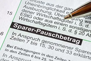 Tax Return Documents Prints: Tax return, documents, saver's allowance
Tax return