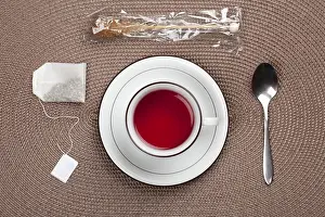 Red Tea Cup Prints: Tea