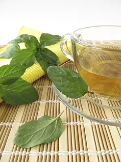 Fragrant Herbal Teas Prints: Tea with lemon and mint