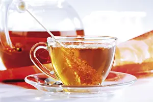 Framed Print : Tea Poured into a Cup Print Framed Print : Tea Poured into a Cup Print