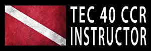 Diver Down Flag Meaning Prints: TEC 40 CCR Instructor, Diver Down Flag