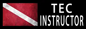 Diver Down Signal Prints: Tec Instructor, Diver Down Flag