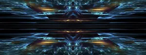 Virtual Reality Concept Prints: Tech background - abstract computer generated 3d illustration