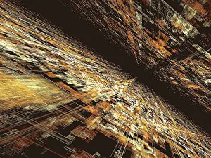 Digital Art Illustration Prints: Technology background - abstract computer-generated image