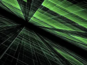 Abstract Computer Image Prints: Technology perspective background - abstract computer-generated image
