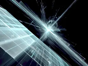 Futuristic Design Prints: Technology or sci-fi background - abstract computer-generated image
