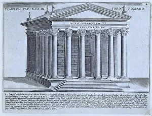 Roman Forum Landmarks Prints: The Temple of Antoninus