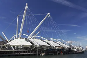 Harbour Prints: Tent Roof Construction Print, Porto Antico, Genoa, Italy