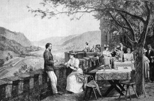 Medieval Fortification Structure Prints: On the terrace of the Ebernburg