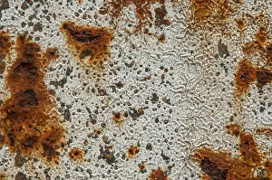 Empty Full Format Image Prints: Texture, metal with paint, rust
