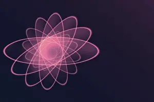 Scientific Research Image Prints: Theme of physics, atomic nucleus