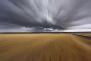 Framed Print : Thunderclouds above fields after harvesting Print, Montana, USA Framed Print : Thunderclouds above fields after harvesting Print, Montana, USA