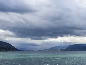 Upper Austria Landscape Photography Prints: Thunderclouds over Lake Attersee