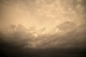 Dramatic Clouds Prints: Thunderstorm front, thunderstorm