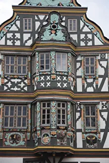Bay Window Architecture Prints: Timber-frame, bay window, facade