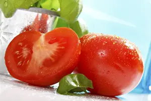 Vitamin Rich Vegetables Prints: Tomatoes and basil