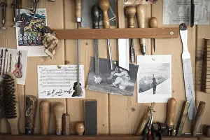 Central European Craftsmanship Prints: Tools, master violin maker Rainer W