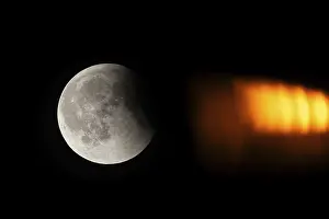 Total Lunar Eclipse Germany Prints: After a total lunar eclipse