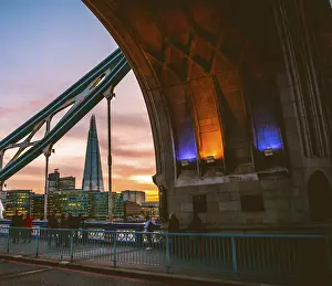 Tower Of London Prints: Tower Bridge Print at Sunset, Southwark, London