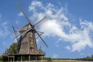 Tower Windmill Germany Prints: Tower windmill in the district of Coesfeld-Lette