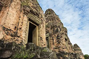 Ancient Khmer Architecture Prints: Two towers Pre Rup temple, Angkor complex
