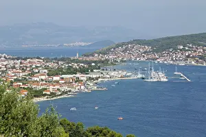 Eastern Europe Cityscape Photography Prints: Townscape of Trogir, Split at the back