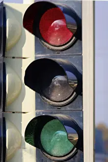 Central European Roads Prints: Traffic light, Germany