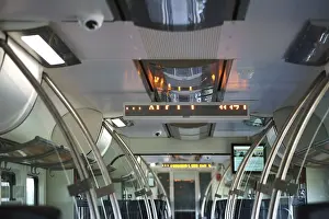 Train Travel Photography Prints: Train compartment