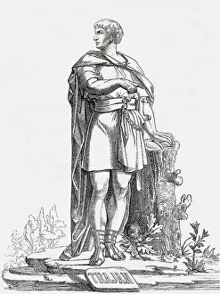 Trajan Print - Roman Emperor Portrait