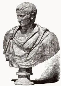 Trajan Print: Imperial Roman Emperor Portrait