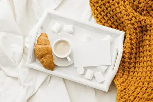 Luxury Food Photography Prints: Tray with breakfast